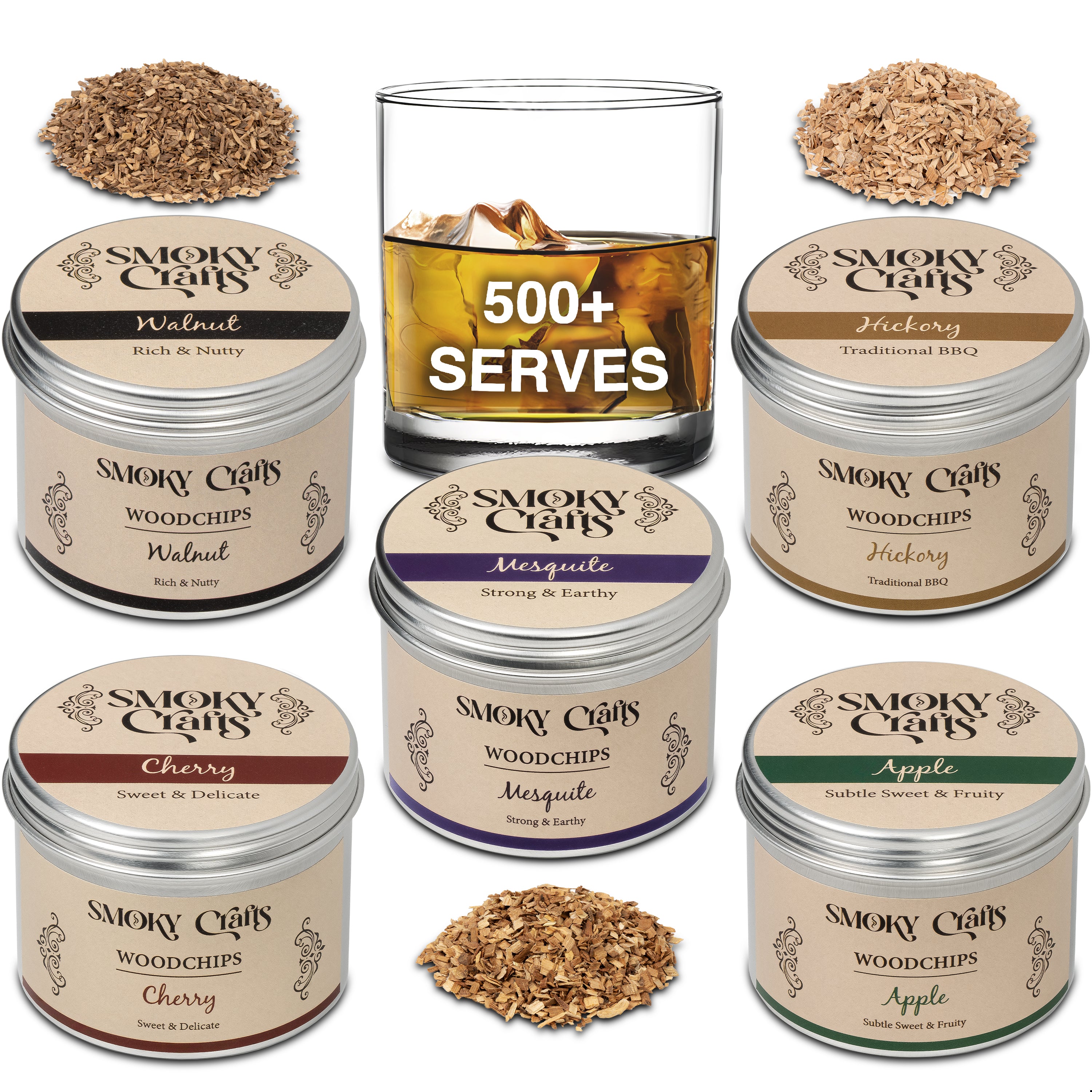 Wood Chips Set for Cocktail Smoker – Smoky Crafts