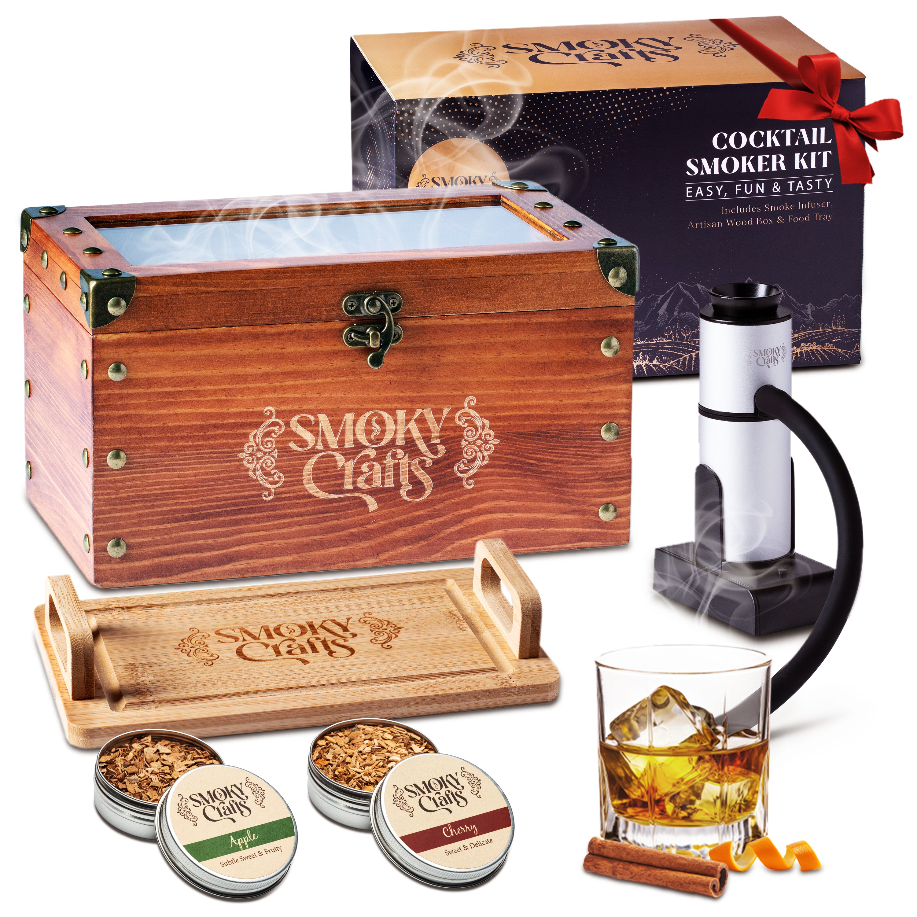 SMOKEY JOE & The Ileach セット Cocktail Smoker Box with Smoking Gun – Smoky Crafts