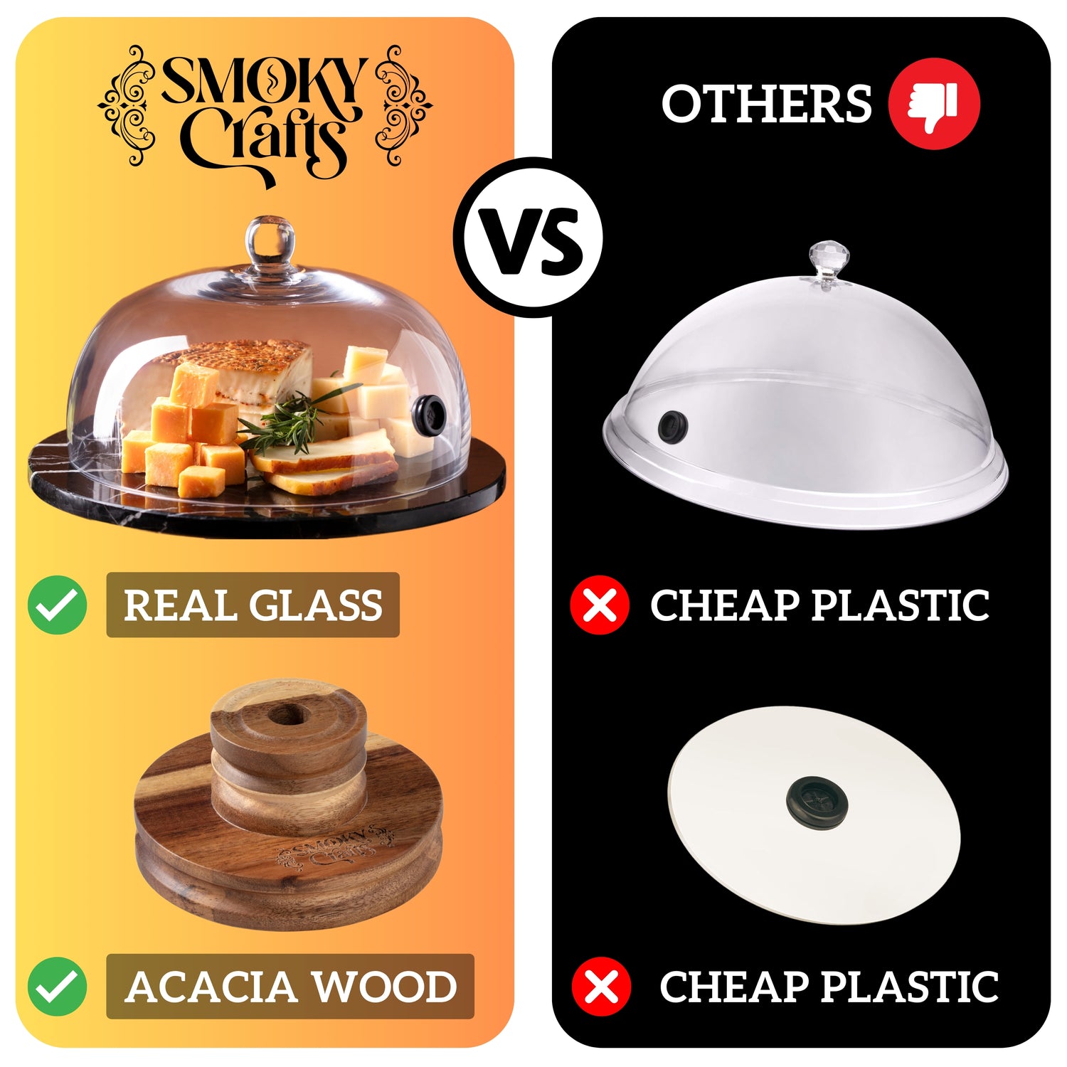 Smoking Cloche with Smoking Gun