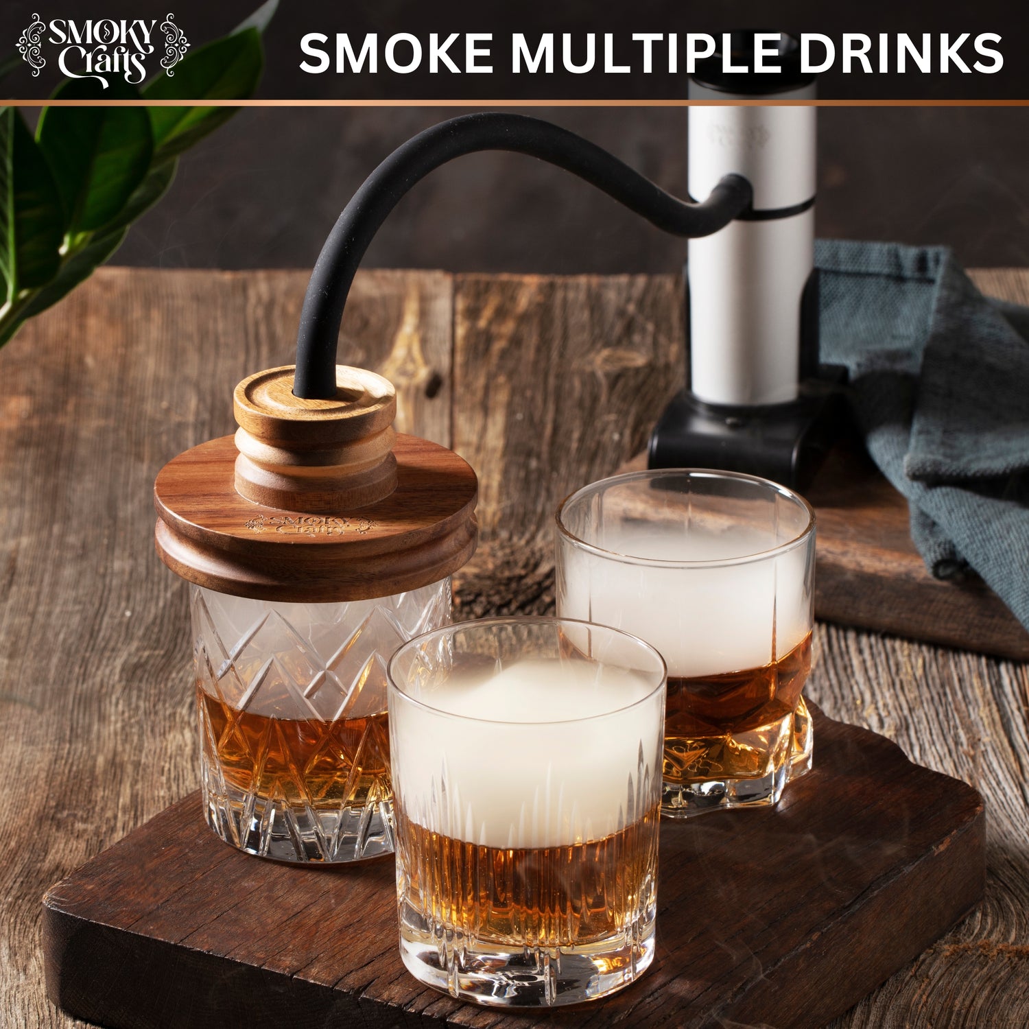 Smoking Cloche with Smoking Gun
