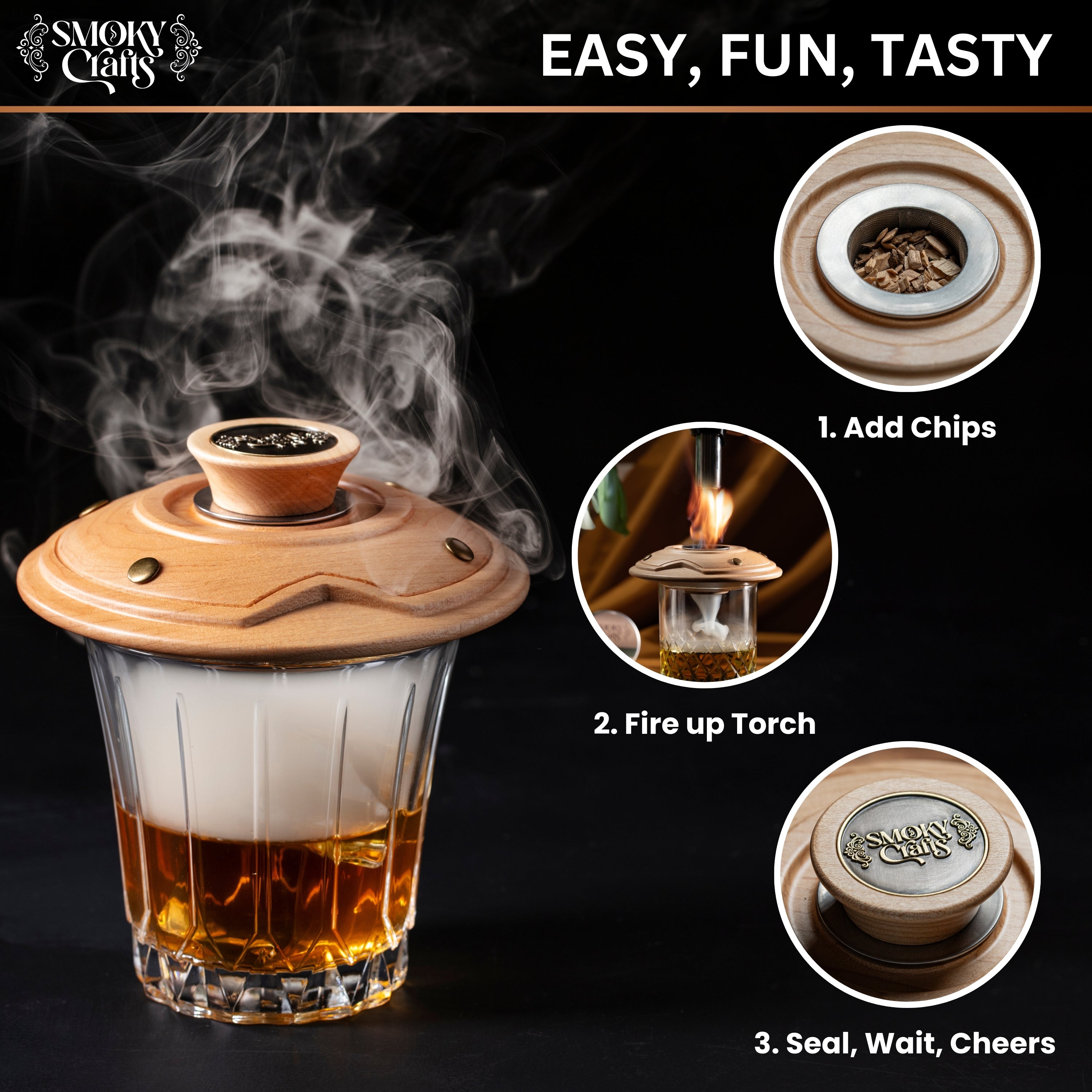 Cocktail Smoker Kit with Culinary Torch – Smoky Crafts
