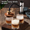 SC-007 Acacia Whiskey Smoker Kit with Smoke Gun for Cocktails and Wood Chips (Apple & Cherry) - Cocktail Smoker Kit – Drink Smoker Infuser Kit (Torch Not Required)