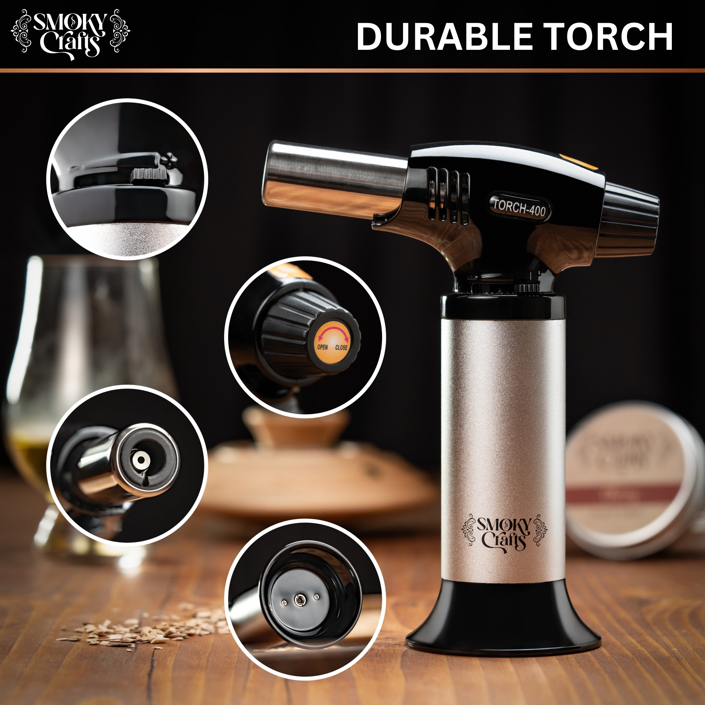 Cocktail Smoker Kit with Culinary Torch – Smoky Crafts