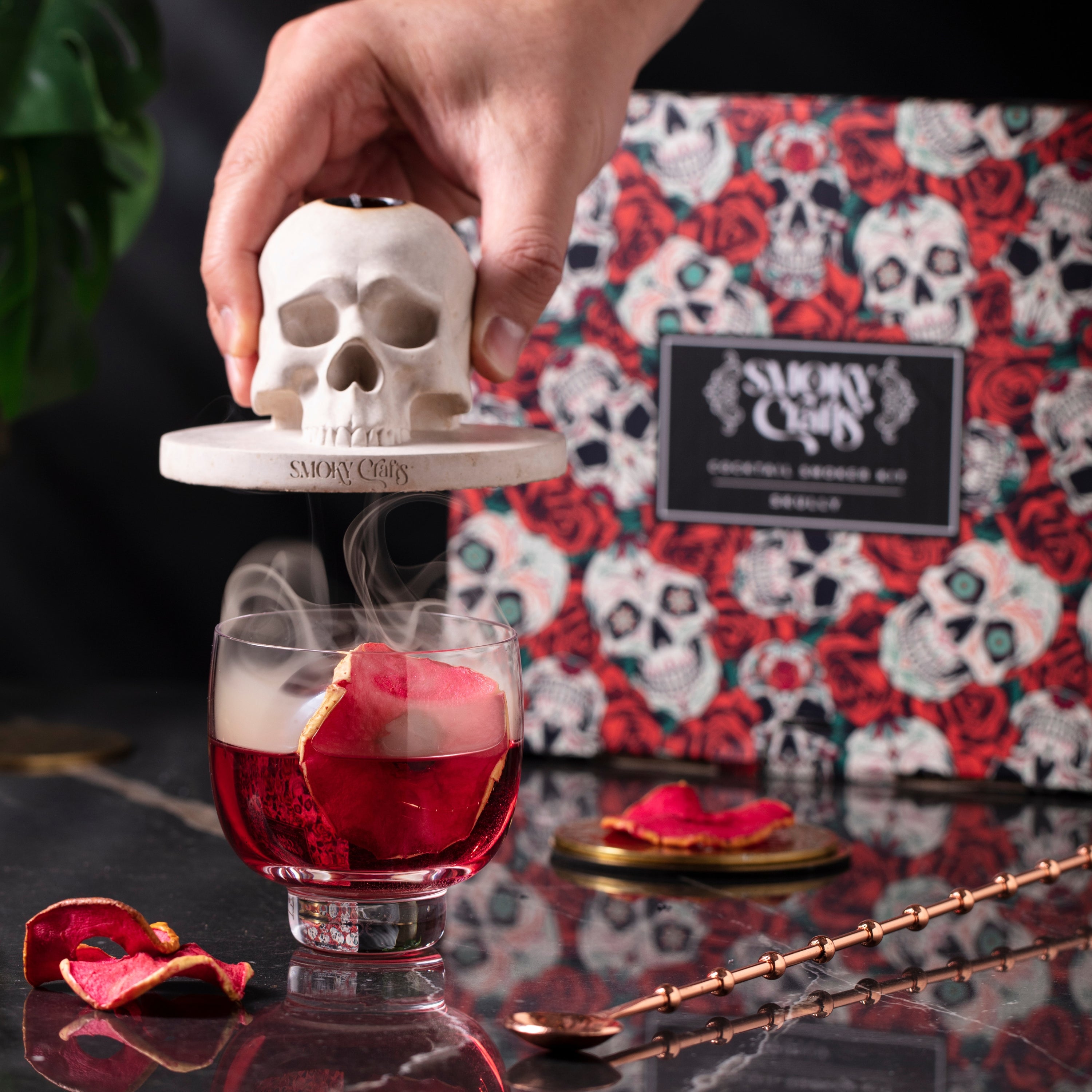 Skull Whiskey Smoker with Torch – Smoky Crafts