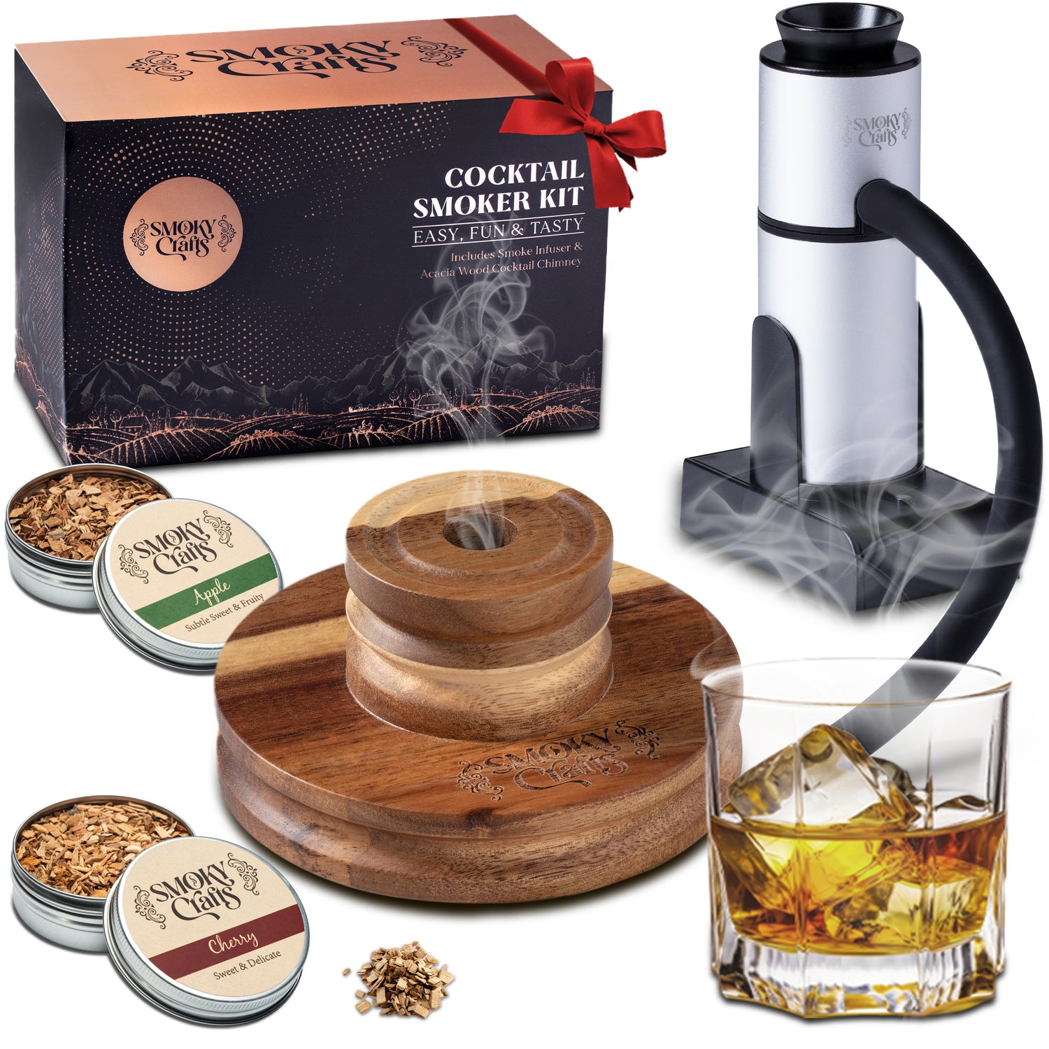 Cocktail Smoker Kit with Smoking Gun