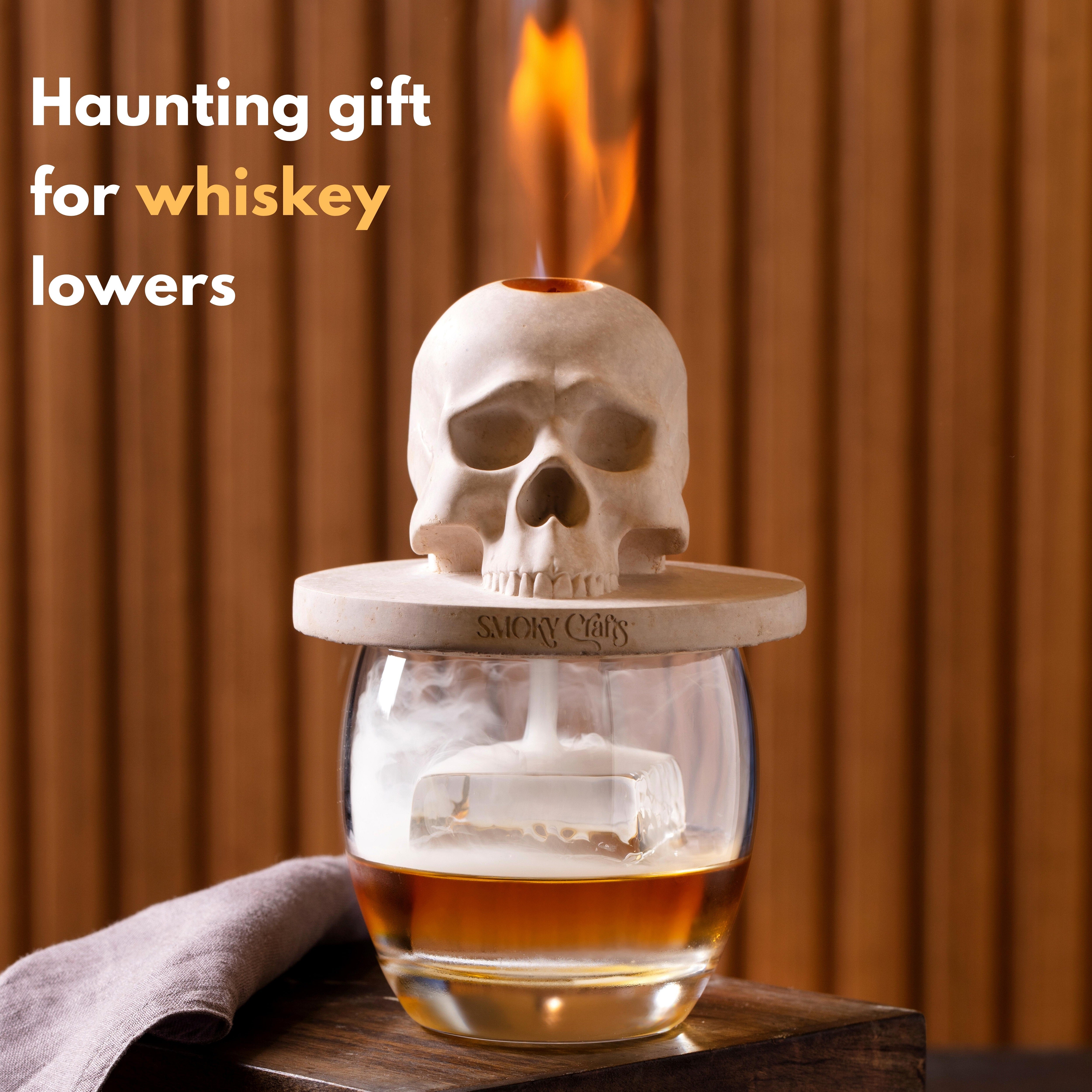 Skull Whiskey Smoker with Torch – Smoky Crafts